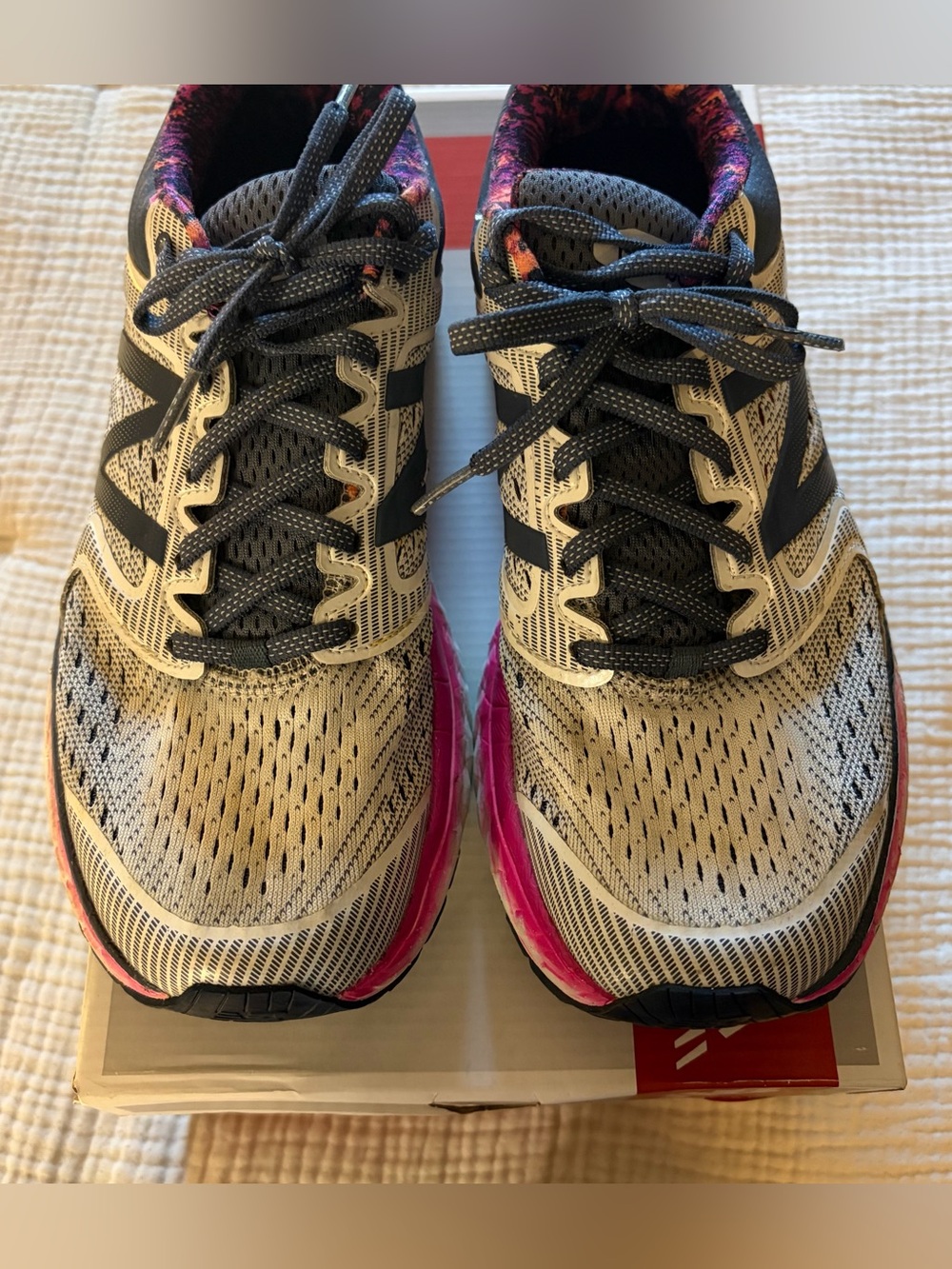 New Balance 1080 v7 Women’s Gray and Pink Athletic Running Shoes- SZ 9 - In Box! - Picture 7 of 11
